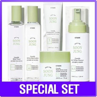 [ETUDE HOUSE] SoonJung Centella (Toner, Emulsion, Cream, Cica Balm, Cleanser)