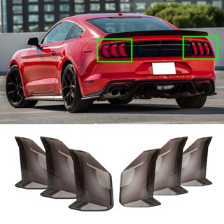 [พร้อมส่ง] ฝาครอบไฟท้ายรถยนต์ พลาสติก สีดํา สําหรับ Ford Mustang 2018 2019 2020 2021 2022