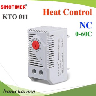 ..เครื่องควบคุมอุณหภูมิ KTO011 0-60 องศา NC ตัดไฟ Heater เมื่ออุณหภูมิสูงขึ้น ถึงที่ตั้งค่าไ