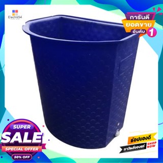 Toilet ถังห้องน้ำลาย ทรงครึ่งวงกลม Comos รุ่น Tl-201-1-7 ขนาด 200 ลิตร สีน้ำเงินstriped Toilet Tank Hemispherical Shape