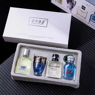 191-เซตน้ำหอมผู้ชาย Flower of story หรูหรา กลิ่นหอม 4​ กลิ่น 4ขวดx25ml