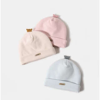 หมวกเด็กแรกเกิด 0-6 เดือน รุ่นหนา ใส่หน้าหนาว นิ่มมาก [พร้อมส่ง] หมวกเด็กอ่อนแบบหนา เกรดนิ่มมาก