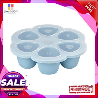 COMPARTMENT ถาดหลุม 6 ช่อง PP/ซิลิโคน 150ml BEABA สีฟ้าCOMPARTMENT TRAY PP/SILICONE 6-COMPARTMENT 150ML BEABA BLUE