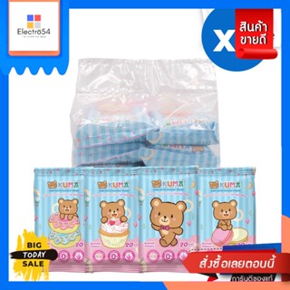 Kuma(คุมะ) [6ชิ้น] Kuma (คุมะ) กระดาษทิชชู่เปียก รุ่นพกพา บรรจุ 20 แผ่น [6 pieces] Kuma (Kuma) wet tissue, portable mode