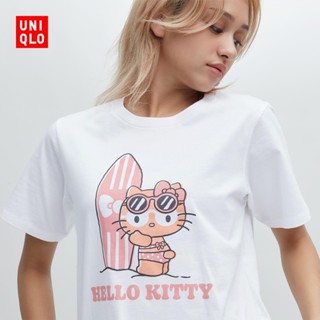 Uniqlo เสื้อยืดแขนสั้น พิมพ์ลาย (UT) SANRIO สําหรับผู้หญิง (Sanliou) 456924 Uniqlo