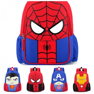 Spiderman Satchel เด็กสบาย ๆ แฟชั่นโรงเรียนอนุบาลกระเป๋าเป้สะพายหลังเด็กนักเรียนน่ารักการ์ตูนโรงเรียนประถม Satchel