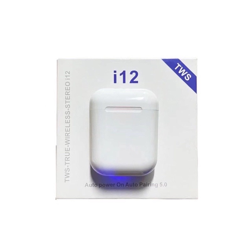 (ร้านคนไทย) i12- tws ไร้สาย BT 5.0 super bass หูฟังสเตอริโอ pod หูฟัง
