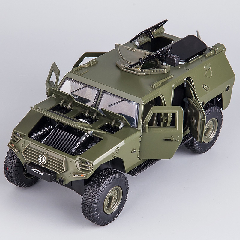 1:24 Dongfeng Mengshi Armoured Car โมเดลรถของเล่นโลหะผสมสําหรับเด็ก