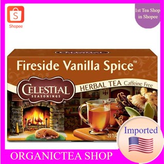 Celestial Seasonings Herbal Tea Fireside Vanilla Spice 20 Tea Bags💚พร้อมส่ง💜