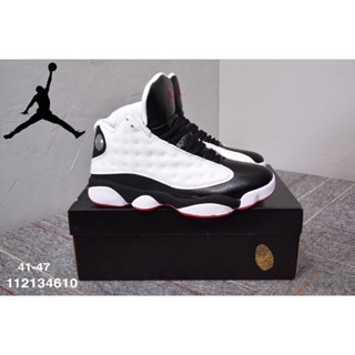 [neoashop1.my] พร้อมส่ง N8866K N8866K AIR JORDAN 13 RETRO รองเท้าผ้าใบลําลอง กันลื่น ทนทาน เหมาะกับการวิ่ง เล่นกีฬา บาสเก็ตบอล โฮโลแกรม แพนด้า สีขาว ดํา 1