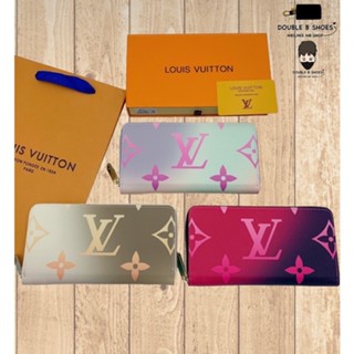 LV กระเป๋าตังค์ใบยาว กระเป๋าสตางค์ผู้หญิงซิบรอบใบยาว ใส่ธนบัตร ใส่แบงค์ ซิบรอบใส่เหรียญ🚥