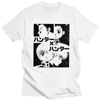 Cool Hunter X Hunter T-shirt Men 100% Cotton Japanese Anime Manga Hxh Tees Shirt O-neck Short Sleeve Summer Tshirt _02