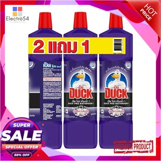 BATHROOM น้ำยาทำความสะอาดห้องน้ำ เป็ด ม่วง 900 มล. แพ็ก2แถม1BATHROOM CLEANER DUCK 900ML PURPLE 2FREE1