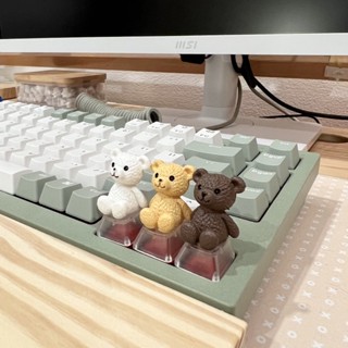 (ส่งฟรี) คีย์แคป หมีนั่ง | keycap