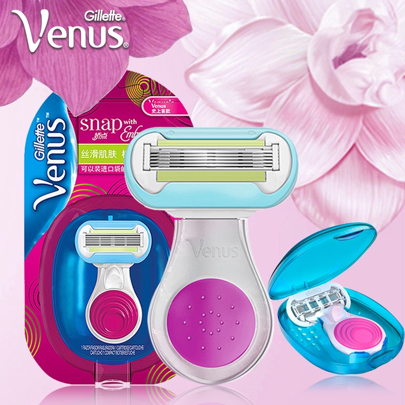Gillette Venus Razor สําหรับผู้หญิงสาวใบมีดชั้นบางพิเศษพร้อมสบู่หล่อลื่น Safty มีดโกนโกนหนวดและกําจัดขน