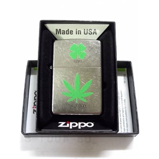 ZIPPO 79449   REALLY LUCKY DESIGN  STREET CHROME COLOR IMAGE   ของใหม่ มาพร้อมกล่องตรงรุ่น  รับประกันของแท้