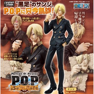 Sanji ของแท้ JP แมวทอง - POP Sailing Again Megahouse [โมเดลวันพีช]