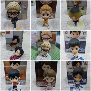 👑ของแท้👑 Haikyuu จิบิ ฟิกเกอร์ ไฮคิว ของแท้ chibi figure มือ 2 มีกล่อง นิชิโนยะ