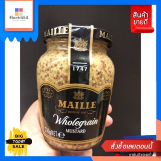 Maille Wholegrain Mustard มัสตาร์ด 210g Maille Wholegrain Mustard Mustard 210g