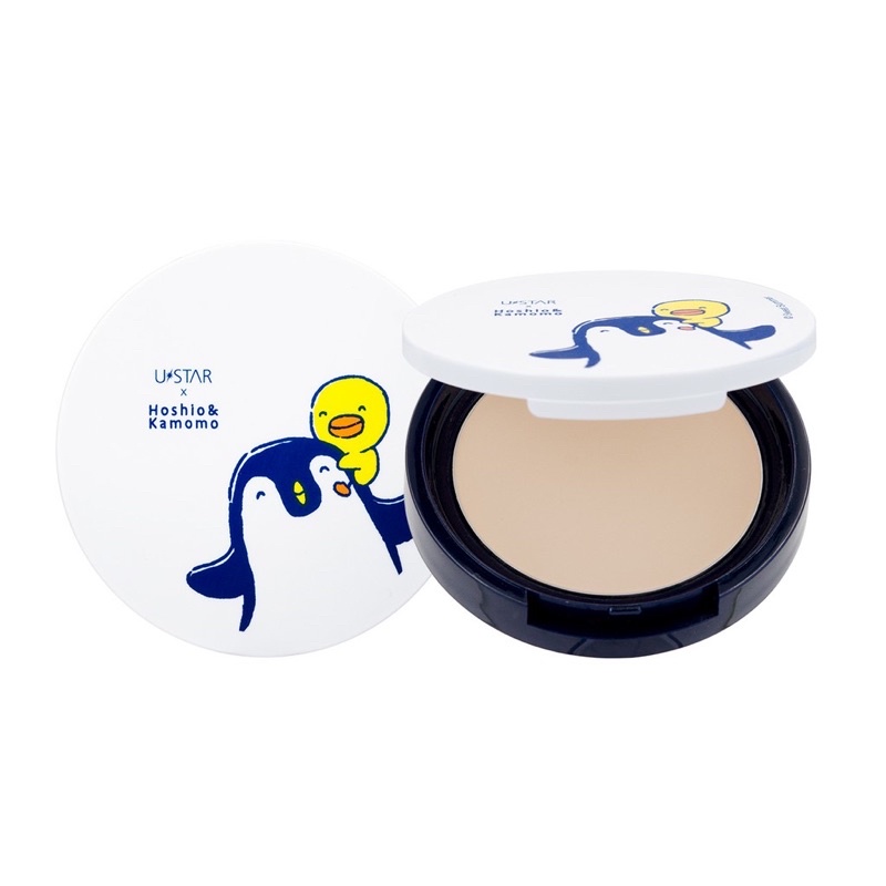 พร้อมส่ง Ustar Matte Control Oil-Free Compact Foundation SPF20 PA++ #Natural Beige แป้งแพนกวิน