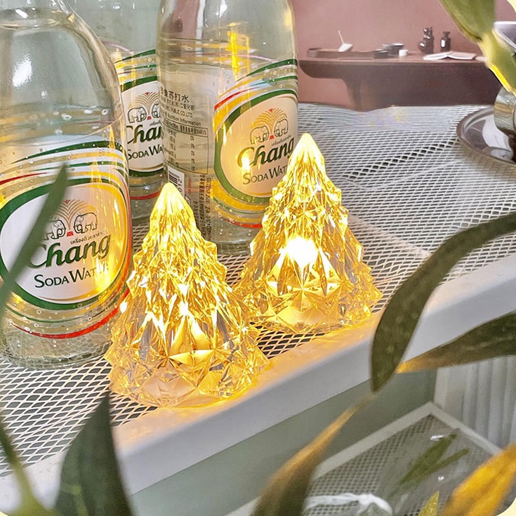 พร้อมส่ง โคมไฟ led คริสตัลไลท์ ไฟกลางคืนภูเขาน้ําแข็ง สําหรับตกแต่งบ้าน