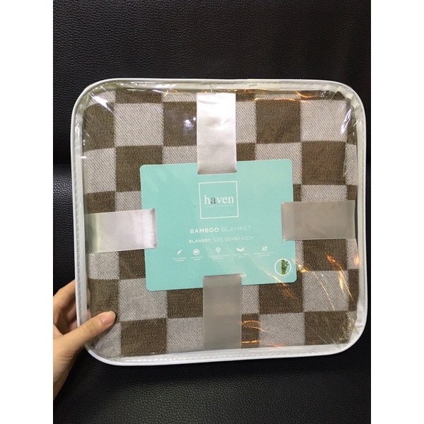 ผ้าห่ม Bamboo basket ขนาด 60x80 นิ้ว (Haven simply & stylish) ราคาป้าย 1,295 บาท