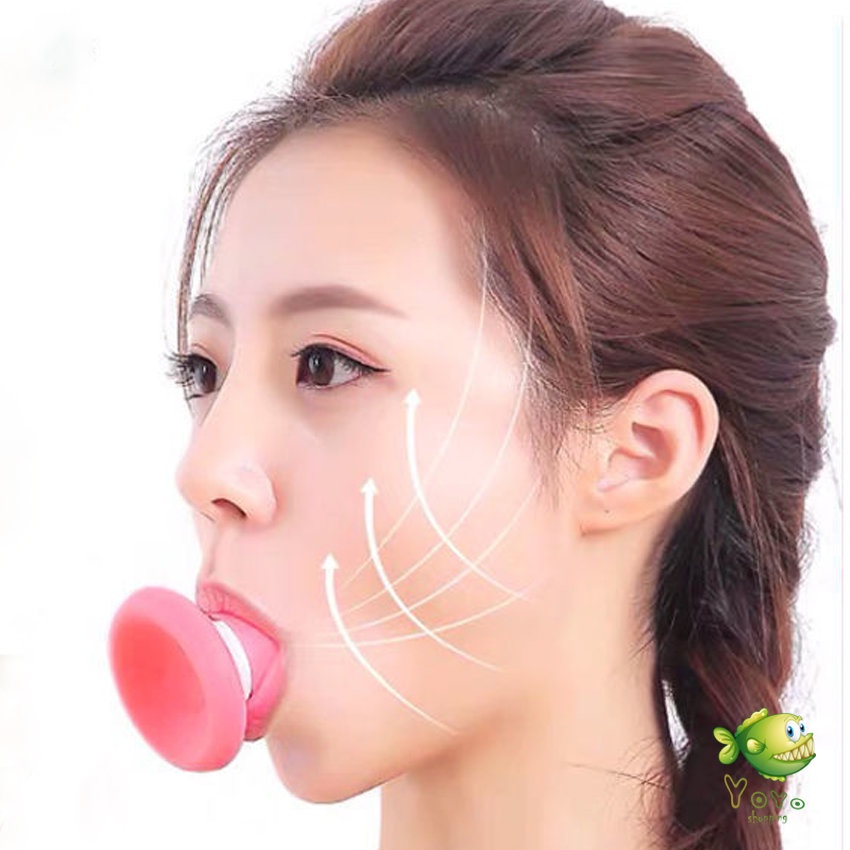 YOYO Fuan เครื่องนวดหน้า หน้าเรียว ยกกระชับใบหน้า เครื่องมือ V น่ารัก พกพาสะดวก ต่อต้านริ้วรอย ลายกฎหมาย eli