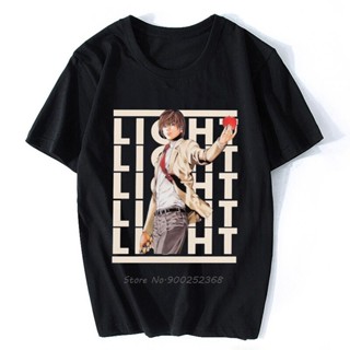 Fashion Printed Cotton T-Shirt Casual Short Sleeve Round Neck Anime Manga Death Note For Women_12