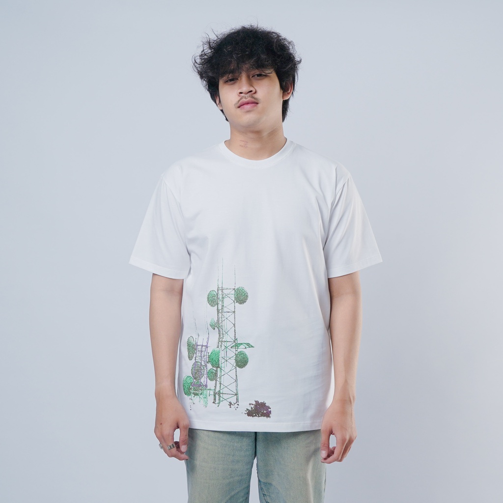 Lahimi T-Shirt Tower Earth White T-Shirt