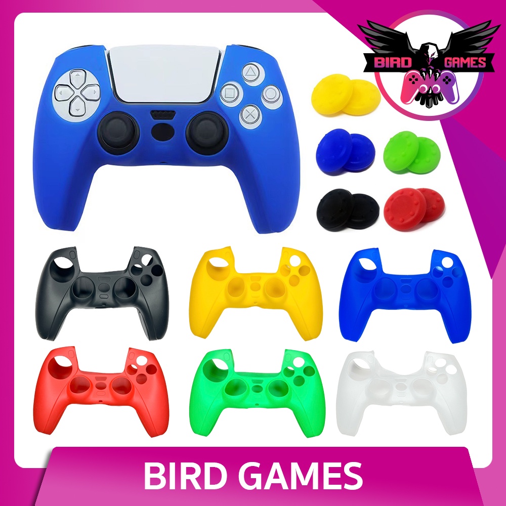 ซิลิโคน จอย Ps5 แถมจุกครอบอนาล็อค [ซิลิโคนจอย Ps5] [ซิลิโคน ps5] [Silicone for Ps5] [Silicone Ps5 Co