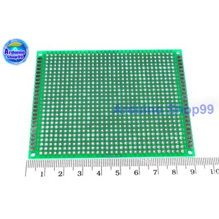 แผ่นปริ้นท์อเนกประสงค์ 2 หน้า PCB circuit board double-sided 7*9 cm หนา 1.6 mm