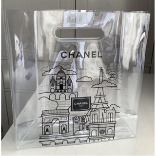 Chanel beauty vip gift transparent PVC bag Size: 27 x 10 x 26 (cm)