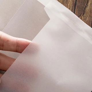 Envelope | ซองจดหมายขุ่นโปร่งแสง (รุ่นจดหมาย) เนื้อหนาพิเศษ มีฝาปิด สำหรับใส่ การ์ด โปสการ์ด (แพ็คละ 10 ใบ)