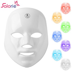 Salorie มาส์กหน้า ฟื้นฟูผิวหน้า ลดริ้วรอย สิว โฟตอน 7 สี