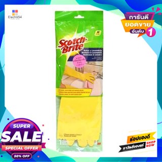 SCOTCHBRITE ถุงมือสำหรับงานซักล้าง Size M SCOTCH BRITE รุ่น XN002025304 สีเขียว