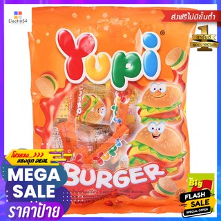 ขนม ยูปี้ กัมมี่ ขนมเยลลี่ มินิเบอร์เกอร์ ขนาด 64 กรัม Yupi Gummy Jelly Snack Mini Burger Size 64 g.พุดดิ้ง, เยลลี่, &amp; ม