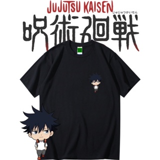 **READY STOCK**JUJUTSU KAISEN MEGUMI FUSHIGURO Printed Graphic Short Sleeves T-Shirt Unisex Fashion/Couple/Plus Siz_02