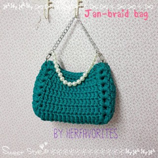 Jan - braid bag กระเป๋าถักไหมผ้ายืด