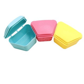 5Pcs Dental Box Denture Storage Case Dental Retainer Organizer Mouthguard Container