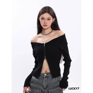 🔥ลด 50% ใส่โค้ด INCLV33🔥(pu101)เสื้อยืดแขนยาว #เสื้อไหมพรมแขนยาว   อก34-42 ผ้ายืด เสื้อยืดเก๋ๆ เสื้อไหมพรมซิปหน้า