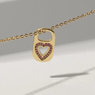 Lapaire l Poppy heart necklace สร้อยคอ