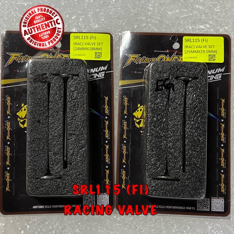 FURIOUS ONCE RACING VALVE SRL115FI LAGENDA115 FI SRL115 FI 24/28 25/29.5 24X28 25X29.5 RACING VALVE 