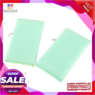 SPONGE ฟองน้ำหุ้มตาข่าย POLY-BRITE ULTRA ANTI-BACTERIA 8.5x15ซม. แพ็กคู่SPONGE NET POLY-BRITE ULTRA ANTI-BACTERIA 8.5x15