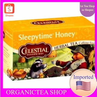 ชา​ Celestial Seasonings Herbal Tea Sleepytime® Honey 20 Tea Bags💚พร้อมส่ง💜