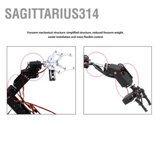 Sagittarius314 6DOF Robot Mechanical Arm Clamp Claw Kit DOF Manipulator ชิ้นส่วนหุ่นยนต์อุตสาหกรรม