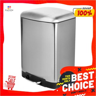 SQUARE ถังขยะเหยียบเหลี่ยม ACCO SOFT CLOSE ขนาด 12L สีเงินSQUARE DUSTBIN PEDAL ACCO SOFT CLOSE 12L SILVER