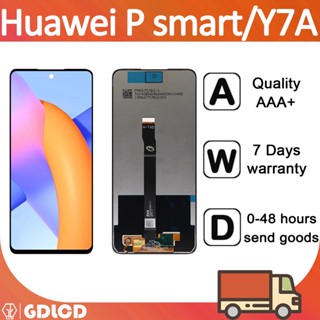 อะไหล่หน้าจอสัมผัสดิจิทัล LCD แบบเปลี่ยน สําหรับ Huawei Y7A LCD Huawei P Smart 2021 Honor 10X Lite