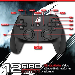 Controller Analog SIGNO (GP-650) Black ประกัน 2Y จอยเกมส์ PC/PS3/Android