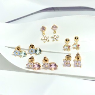 ต่างหูรูปดอกไม้ earrings | Little Flowers Collection - CutethingsLikeU