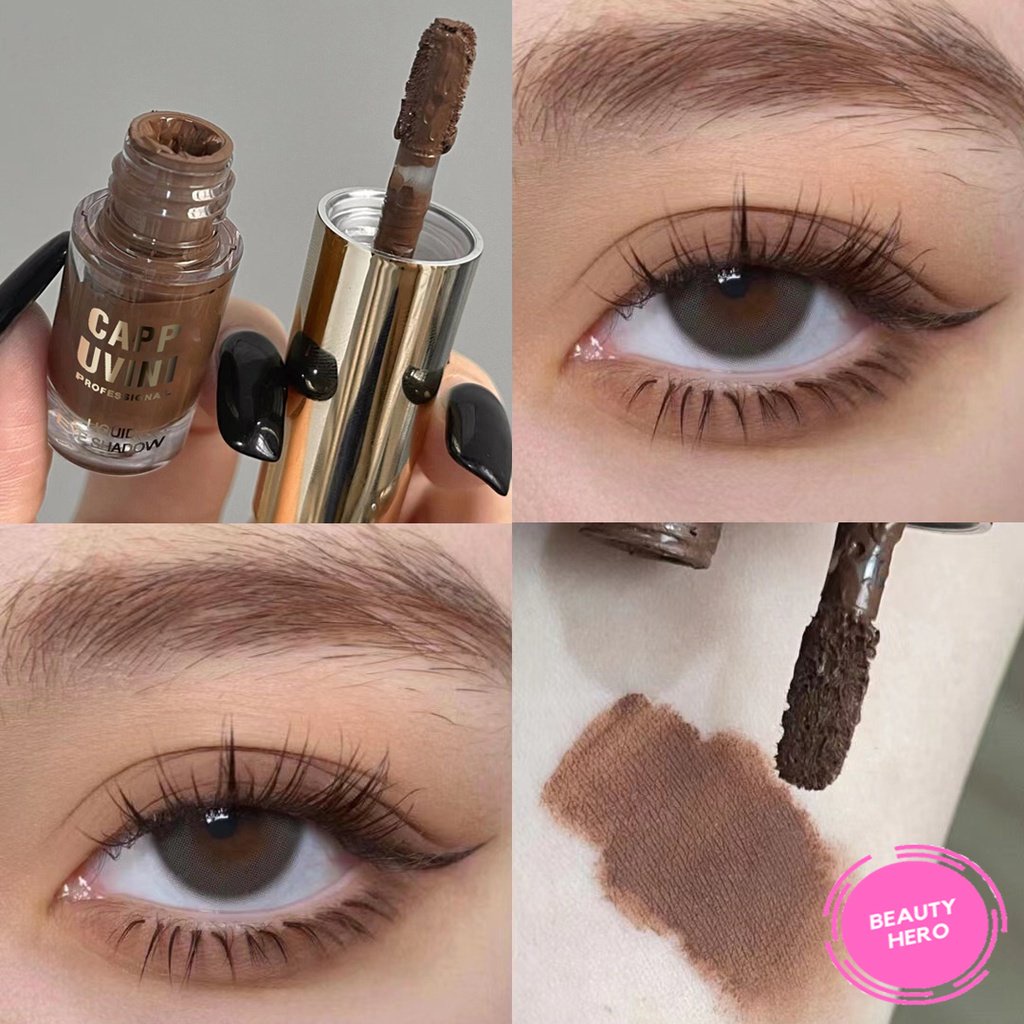 Cappuvini 7 สี อายแชโดว์แบบน้ำ เนื้อแมตต์ สีสวย ติดทน กันน้ำ บลัชออน อายแชโดว์ นู้ด แต่งหน้า ใบหน้า และดวงตา เครื่องสําอาง แก้ม อย่างมืออาชีพ